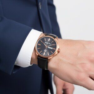 NWT Authentic Mathey-Tissot Field Scout Quartz Black Dial Men's Watch